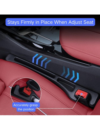 Relleno Espacio entre Asientos Coche YOYOKIT Universal Negro