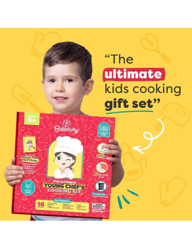 Juego de Cocina para Niños Baketivity - Utensilios Reales y Guía