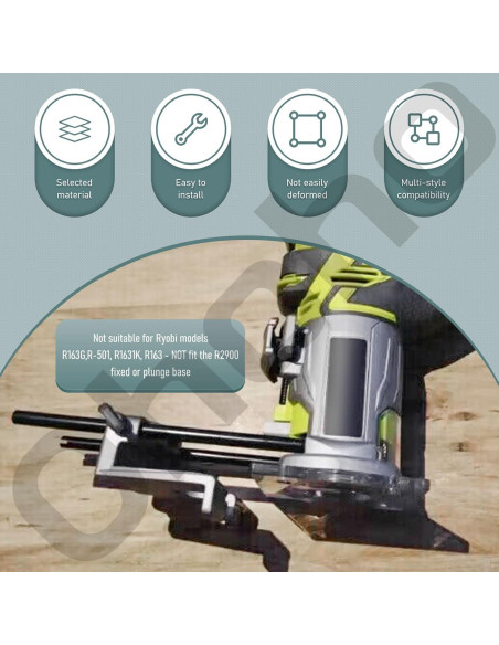 Guía de Bisel Ohoho Compatible con Router Ryobi P601 y Más Guía de Bisel Ohoho Compatible con Router Ryobi P601 y Más