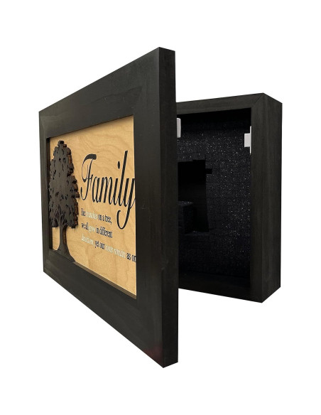 Armario Oculto para Armas Bellewood Designs Negro 45x10x30cm Armario Oculto para Armas Bellewood Designs Negro 45x10x30cm