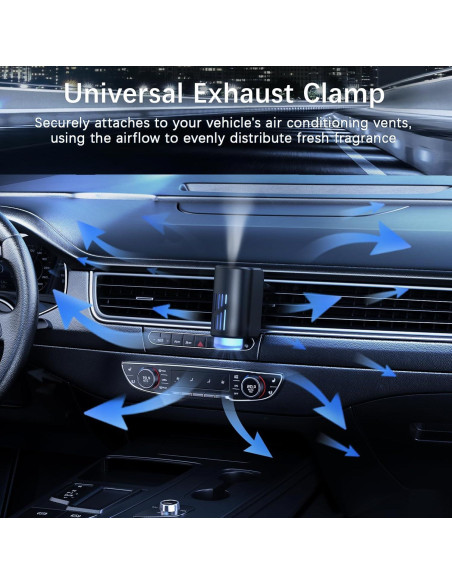 Difusor de Aromatizante para Carro TIQTGD Negro con 6 Aceites Difusor de Aromatizante para Carro TIQTGD Negro con 6 Aceites