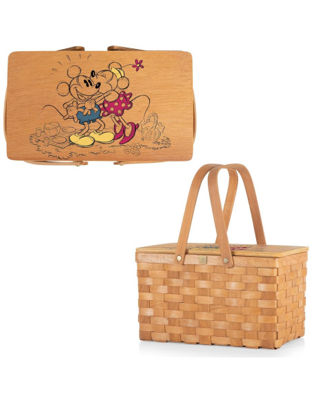 Cesta de Picnic Personal Poppy Disney Mickey Minnie Beige Cesta de Picnic Personal Poppy Disney Mickey Minnie Beige