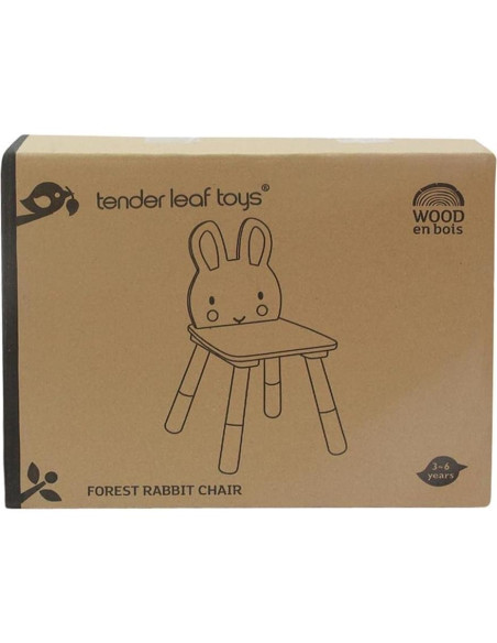 Silla Conejo del Bosque Tender Leaf Toys - Madera Premium Silla Conejo del Bosque Tender Leaf Toys - Madera Premium
