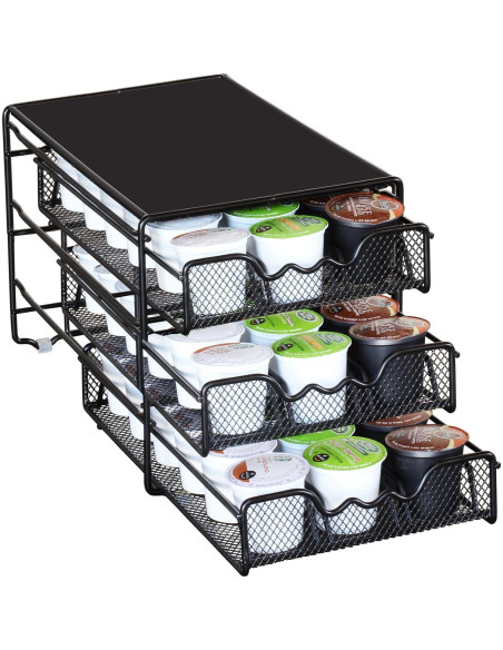 Soporte para K-Cup Deco Brothers 3 Niveles 54 Cápsulas Negro Soporte para K-Cup Deco Brothers 3 Niveles 54 Cápsulas Negro
