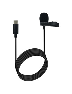 Micrófono Lavalier Omnidireccional SPTSSWET Tipo C 1.5m