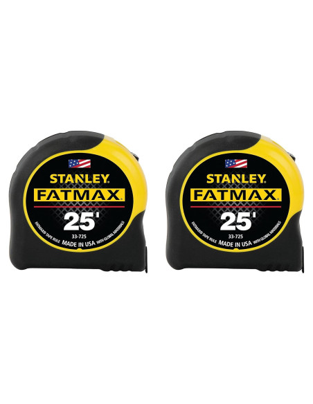 Cinta Métrica Stanley FatMax 7.62 m 2PK con bloqueo Cinta Métrica Stanley FatMax 7.62 m 2PK con bloqueo