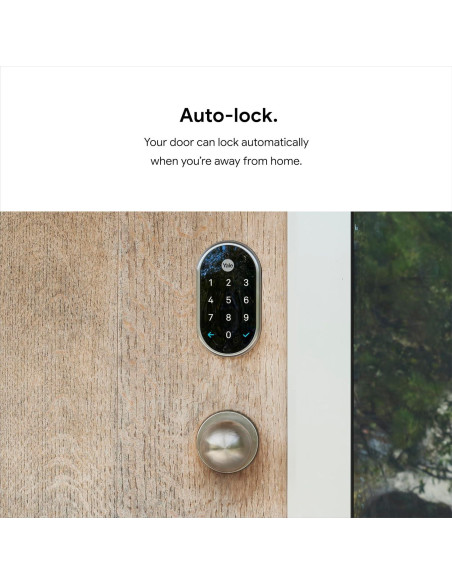 Cerradura Inteligente Google Nest x Yale - Niquel Satinado Cerradura Inteligente Google Nest x Yale - Niquel Satinado