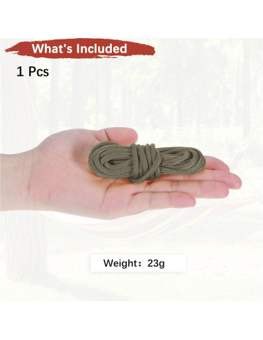 Cuerda de Camping Paracord TIXIPEM 3m 250KG Marrón