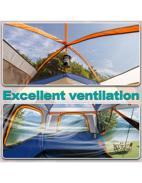 Carpa SUV UNIHIMAL para Camping 8 Personas Impermeable 2.44m Carpa SUV UNIHIMAL para Camping 8 Personas Impermeable 2.44m