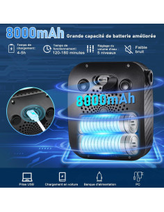 Ducha Portátil Spopal 8000mAh con Cubo Plegable 20L 2