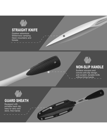 Cuchillo Bayoneta Kaimeisite AUS-8 para Caza y Camping 20.3 cm Cuchillo Bayoneta Kaimeisite AUS-8 para Caza y Camping 20.3 cm