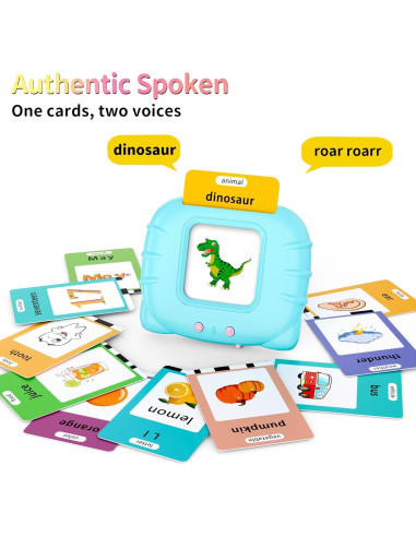 Tarjetas Flash Educativas Eaever para Niños 1-6 Años, 252 Palabras