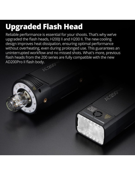 Flash Estroboscópico Godox AD200Pro II 200Ws Inalámbrico Flash Estroboscópico Godox AD200Pro II 200Ws Inalámbrico