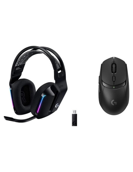 Auriculares Inalámbricos Logitech G733 + Ratón G309 - Negro Auriculares Inalámbricos Logitech G733 + Ratón G309 - Negro