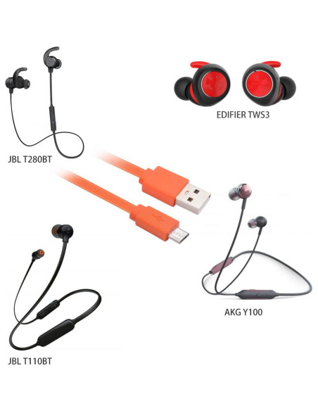 Cable de carga Micro USB Mekoko 0.18m para auriculares Bose y Beats Cable de carga Micro USB Mekoko 0.18m para auriculares Bose y Beats
