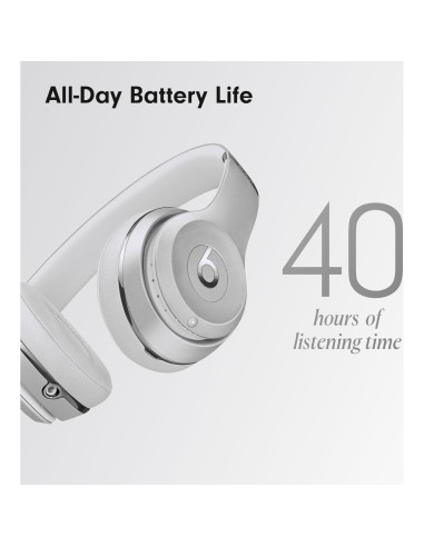 Auriculares Inalámbricos Beats Solo3 Plata con AppleCare+ 2 Años