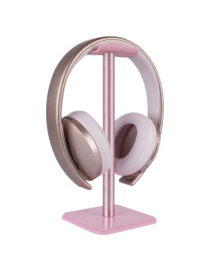 Soporte para Auriculares Geekria de Aluminio Rosa - Compatible con Beats y Bose