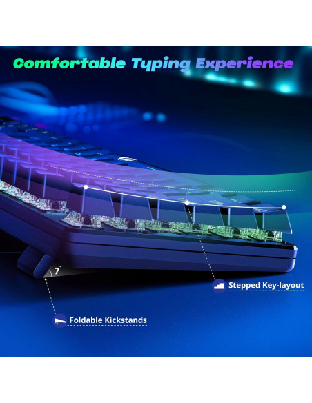 Teclado Mecánico Redragon K671 RGB, 11 Modos Iluminación Teclado Mecánico Redragon K671 RGB, 11 Modos Iluminación