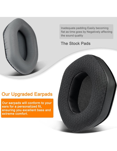 Almohadillas de Repuesto SOULWIT para Auriculares V-Moda Crossfade - Negro