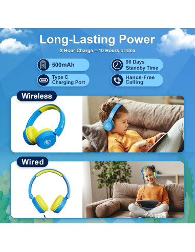 Auriculares Inalámbricos Contixo KB-5 para Niños - 85dB