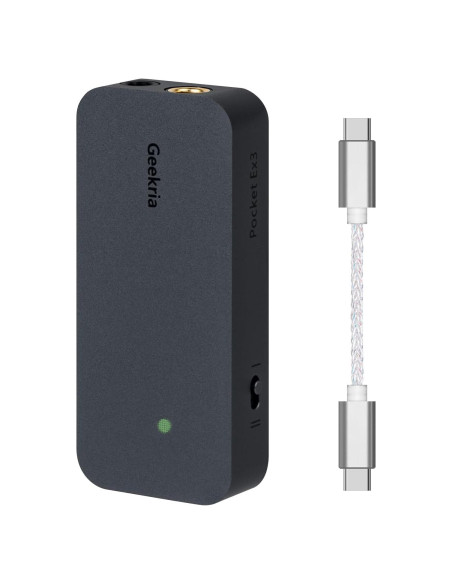 DAC Portátil Geekria Pocket Box 3 AMP USB-C 4.4mm 3.5mm DAC Portátil Geekria Pocket Box 3 AMP USB-C 4.4mm 3.5mm