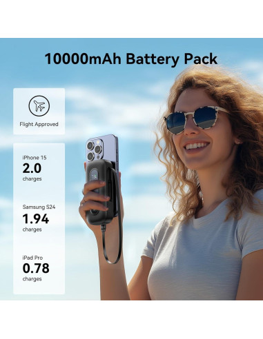 Banco de Energía 10,000mAh C-Smartlink con Carga Rápida 30W
