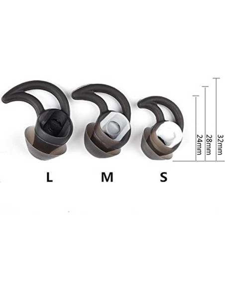 3 Pares Tapones de Silicona para Auriculares BOSE QC30 QC20 3 Pares Tapones de Silicona para Auriculares BOSE QC30 QC20