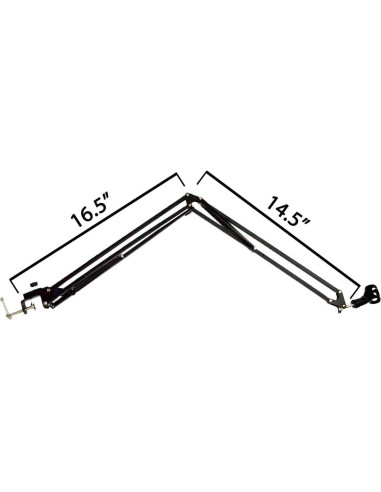 Paquete de Soportes de Micrófono ChromaCast 3 en 1 - Brazo de Tijera 71 cm y 96 cm