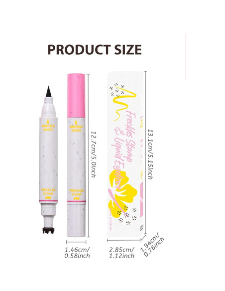 Bolígrafo de Sello de Pecas 2-en-1 Jutqut - Delineador y Tatuaje Bolígrafo de Sello de Pecas 2-en-1 Jutqut - Delineador y Tatuaje