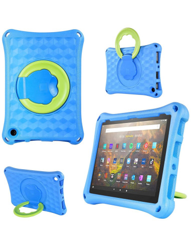 Funda para Tableta Fire HD 10 2023/2021 - Borxjnm, Azul, 360
