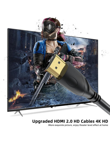 Cable HDMI Ultra Alta Velocidad Acuvar 15.24 m 4K 60Hz