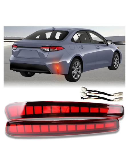 Luces Reflectoras LED Toyota Corolla 2020-2025 GEEGEETOP Luces Reflectoras LED Toyota Corolla 2020-2025 GEEGEETOP