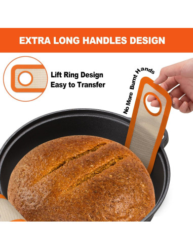Sling de Pan de Silicona Angadona Ovalado y Redondo 21.1cm