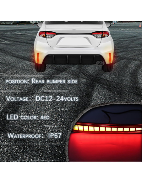 Luces Reflectoras LED Toyota Corolla 2020-2025 GEEGEETOP Luces Reflectoras LED Toyota Corolla 2020-2025 GEEGEETOP