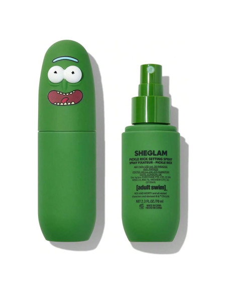 Spray Fijador Facial SHEGLAM Pickle Rick 132g Larga Duración Spray Fijador Facial SHEGLAM Pickle Rick 132g Larga Duración