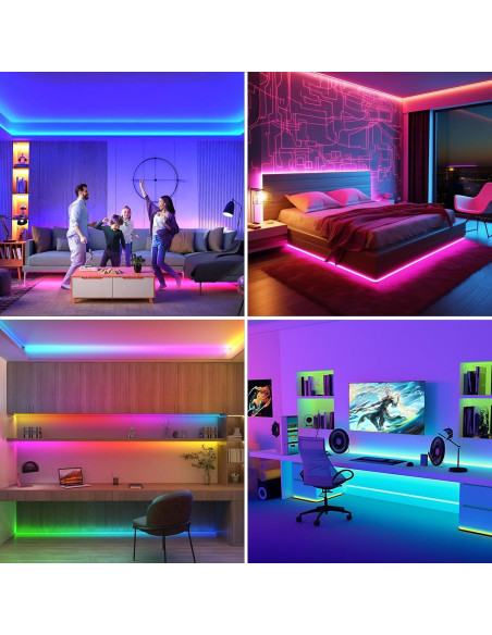 Tira LED RGB 5m Lumen Paul, 420 LEDs/m, Sincronización Música Tira LED RGB 5m Lumen Paul, 420 LEDs/m, Sincronización Música