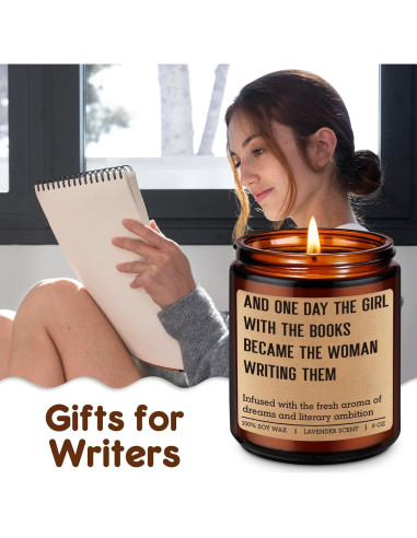Vela Aromática de Lavanda Miracu 255g - Regalo para Escritores