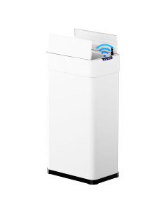 Basurero Automático 80L TLSUNNY Acero Inoxidable Blanco