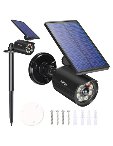 Luces Solares Exteriores WaitScher 1200 Lúmenes IP67 con Sensor