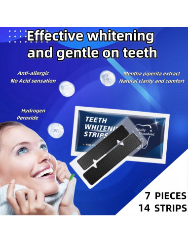 Tiras Blanqueadoras de Dientes Era of Cool - 14 Tiras, 7 Tratamientos
