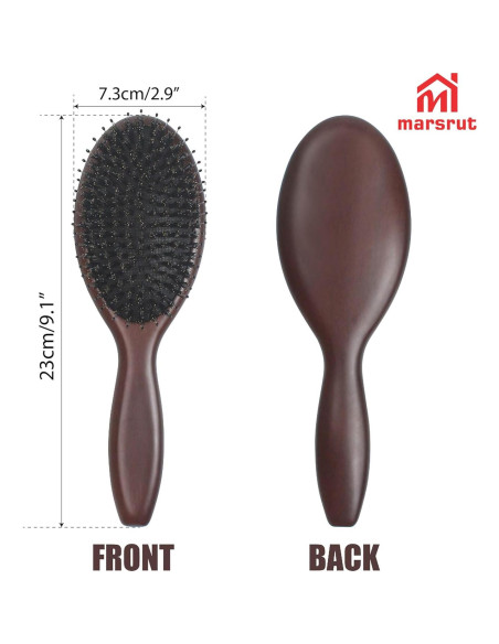 Cepillo de Madera Natural Marsrut para Cabello Graso 23 cm Cepillo de Madera Natural Marsrut para Cabello Graso 23 cm