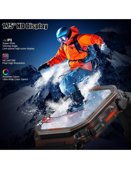 Reloj Inteligente Militar Leeyalan FT61, 1.75" HD, IP68, GPS Reloj Inteligente Militar Leeyalan FT61, 1.75" HD, IP68, GPS