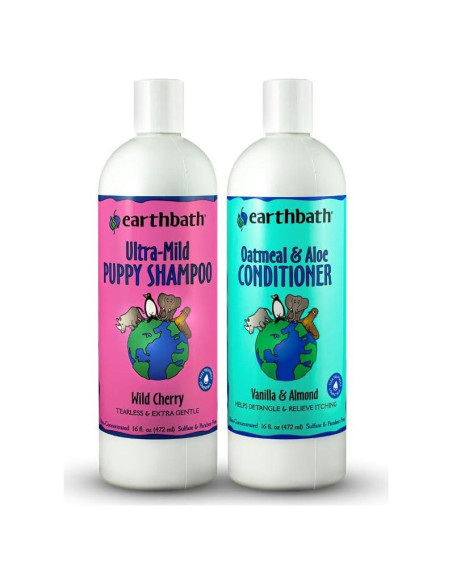 Champú Ultra Suave para Cachorros Earthbath 473ml Avena y Aloe Champú Ultra Suave para Cachorros Earthbath 473ml Avena y Aloe