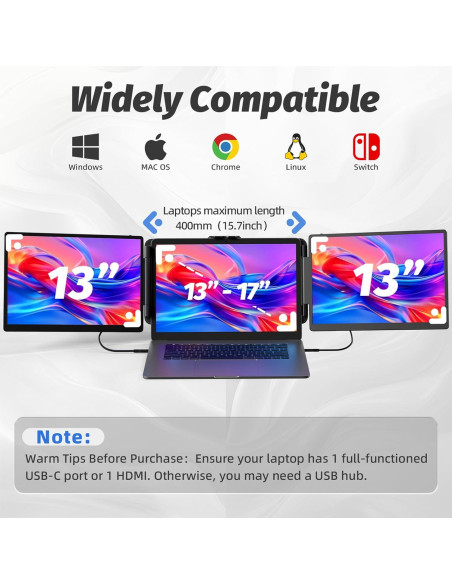 Extensor de Pantalla 2K KOJOM S2 PRO 13" IPS Plug & Play Extensor de Pantalla 2K KOJOM S2 PRO 13" IPS Plug & Play