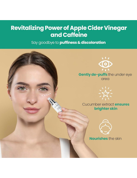 Crema para Ojos AppleBiotic con Vinagre de Sidra y Cafeína 14g Crema para Ojos AppleBiotic con Vinagre de Sidra y Cafeína 14g