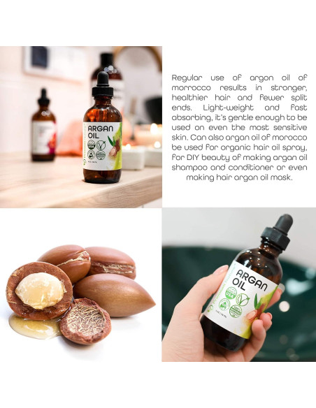 Aceite de Argán 100% Puro Premium Nature 255 g - Hidratante Cabello y Piel Aceite de Argán 100% Puro Premium Nature 255 g - Hidratante Cabello y Piel