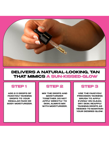 Fake You! Gotas Bronceadoras 30ml - Bronceado Natural y Sin Rayas