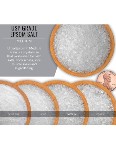 Sulfato de Magnesio 100% Puro Orgánico Grado USP 0.45 kg