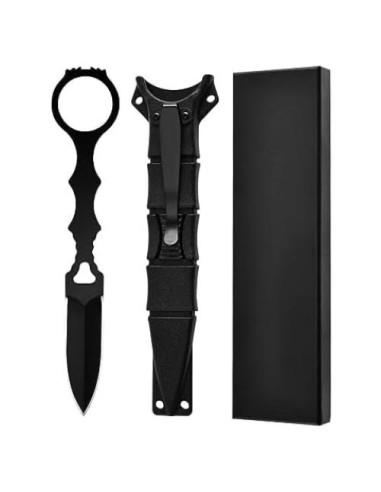 Cuchillo EDC CIZPIROK Táctico 440C con Funda Kydex - Negro