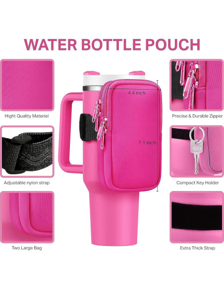 Funda para Botella de Agua ORTHANC Rosa Claro - Neopreno Funda para Botella de Agua ORTHANC Rosa Claro - Neopreno